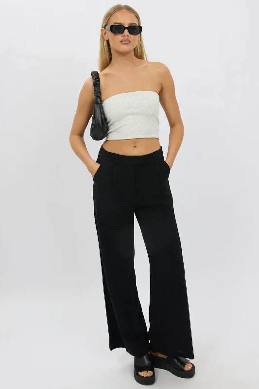 Limited Styles Black Wide Leg Pants Mid Rise