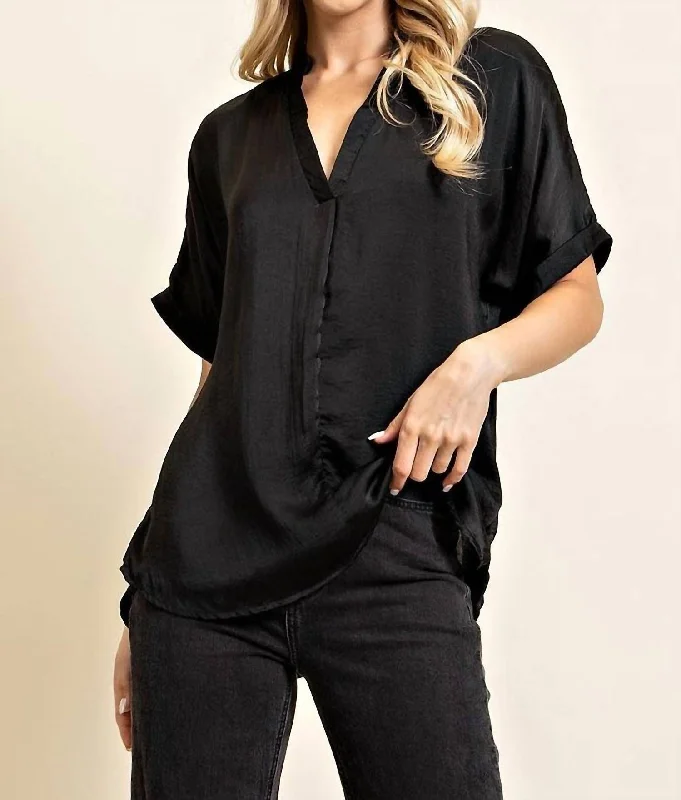 Trendy Women's Apparel Can’T Stop Now Top In Black