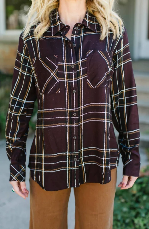 Discount Store New Generation Boyfriend Shirt In Romantic Plaid