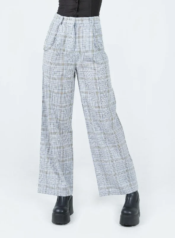 End Of Season Clearance Sebastian Pant Blue Plaid