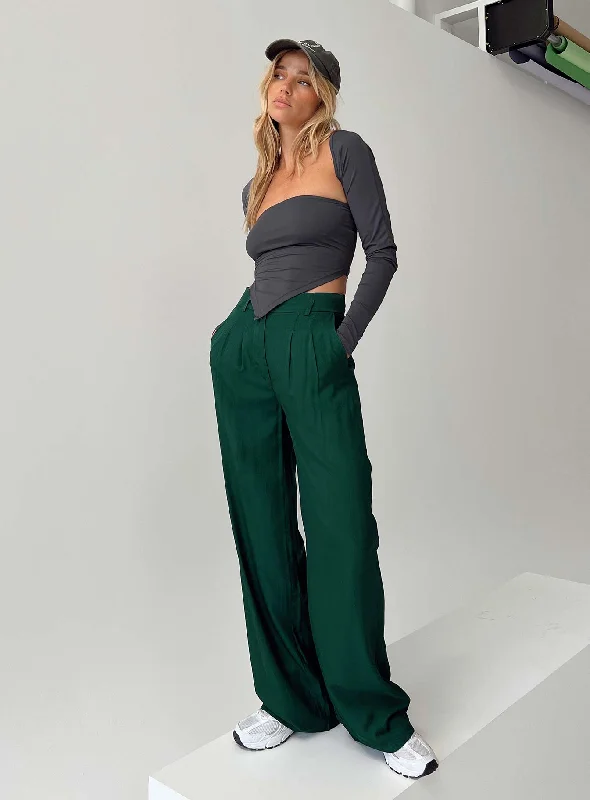 Trend Leading Collection Kacey Pants Forest Green