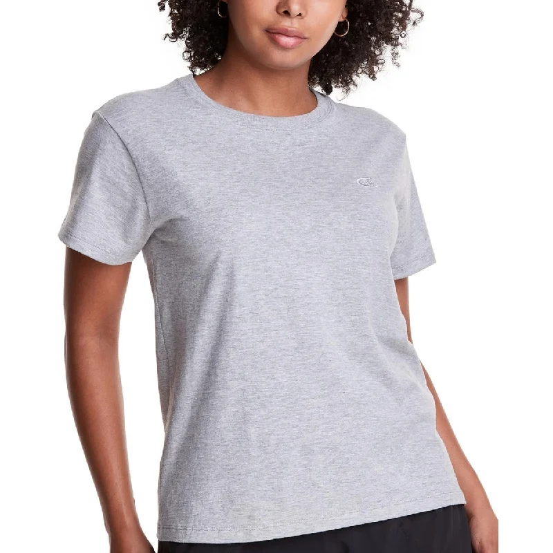 Sporty Streetwear Plus Womens Logo Fitness Shirts & Tops