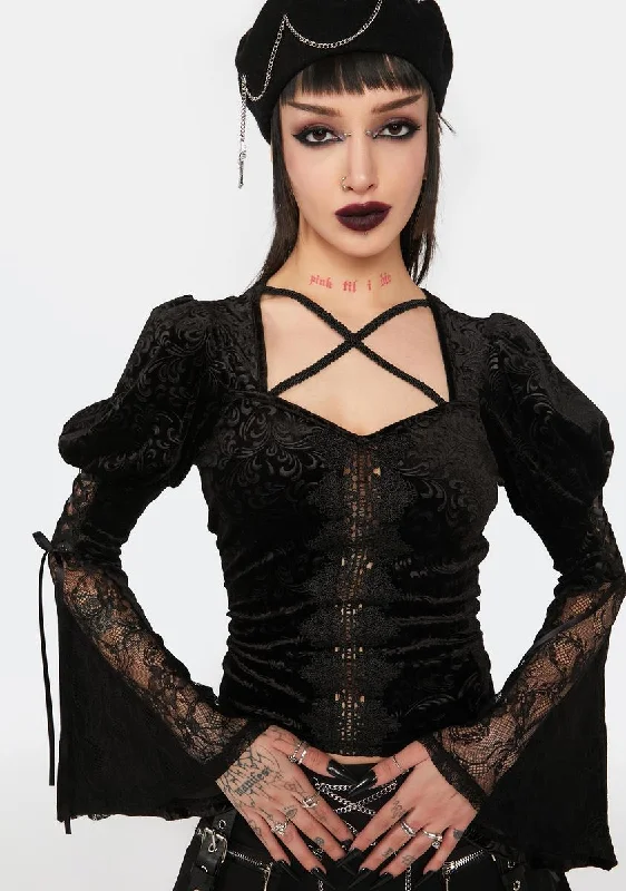 New Arrival Discount Gothic Lux Velvet Top