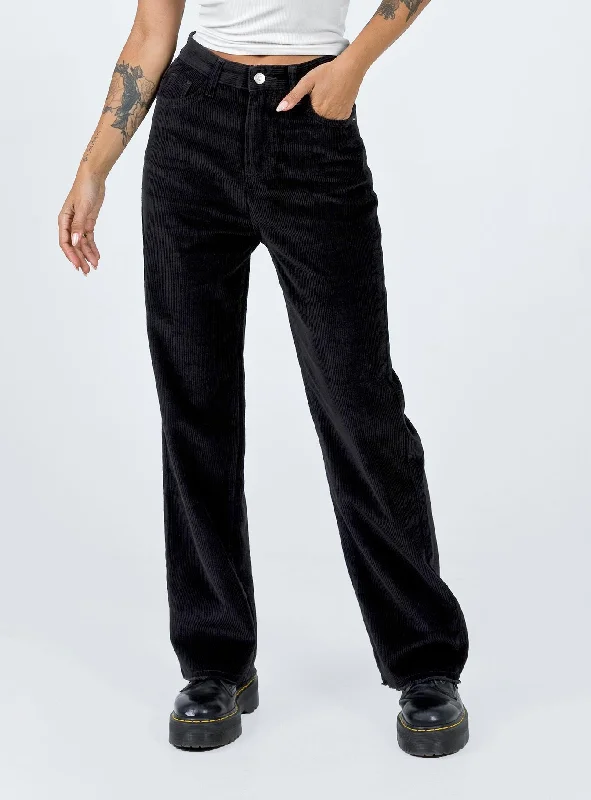 Seasonal Sale Kalinda Jeans Black Cord