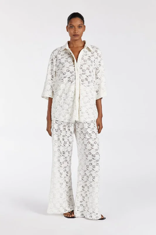 Big Sale Event LOULA WHITE LACE SHIRT