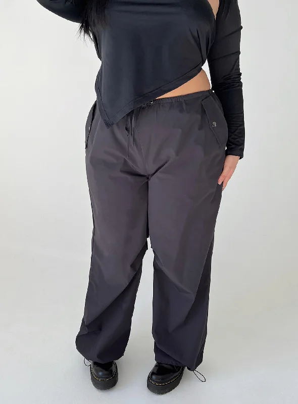 Elegant Attire For The Modern Lady Snow Parachute Pants Slate Curve