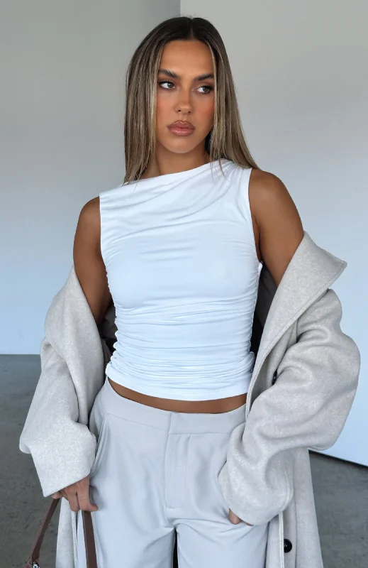 Casual Fashion Replaced Us Top White