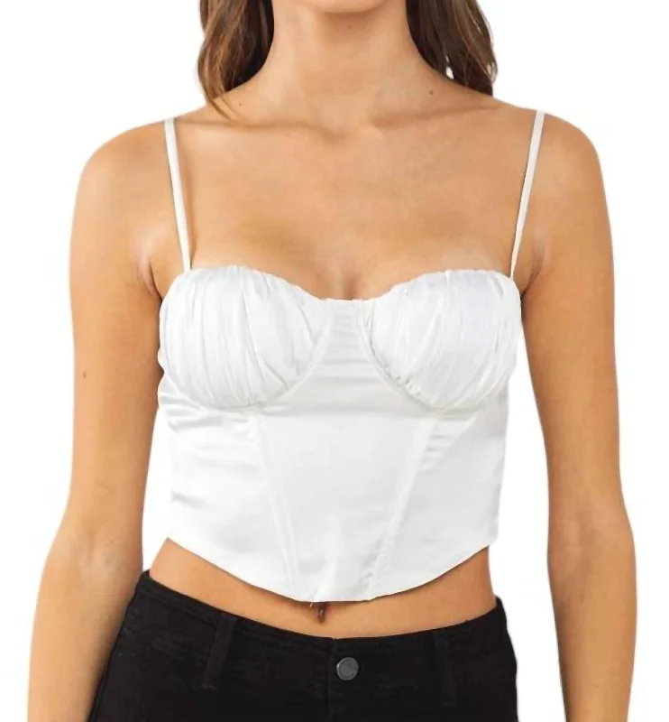 Clearance Sale, All Cheap Pretty Little Thing Top In Bright White