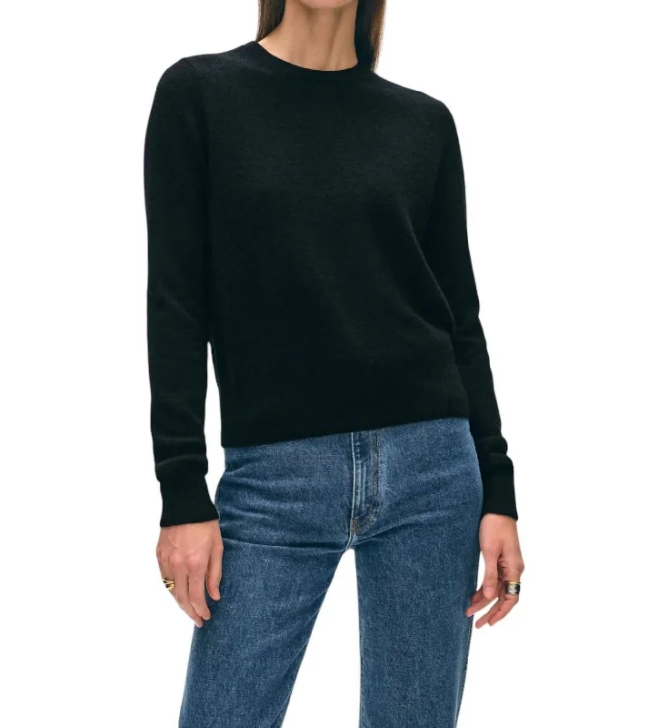 Best Clearance Sales Right Now Cashmere Shrunken Top In Black