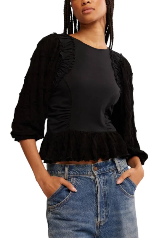 Flash Sale Or Flash Sales Oliva Top In Black