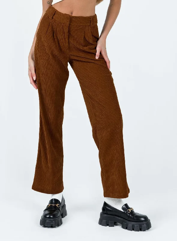 Stylish Savings Arizona Cord Pants Brown