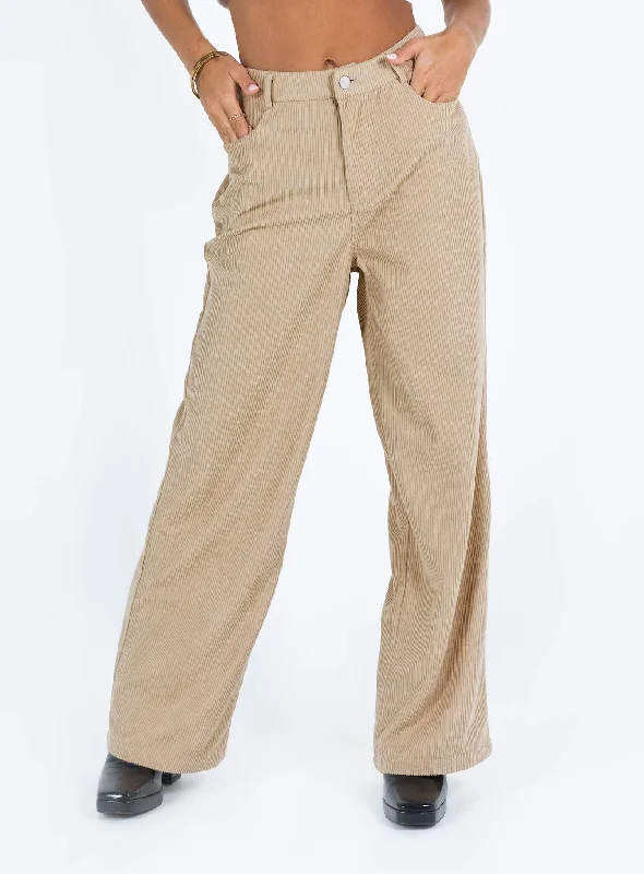 Everyday Basics Frannie Corduroy Pants Cream