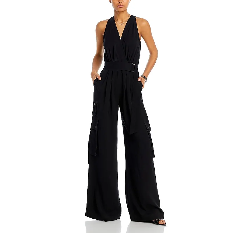 Stylish Savings Ramy Brook Womens Belted Cargo Leg Jumpsuit