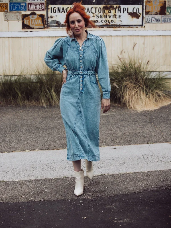 Bundle Offer Free People Mad Love Denim Midi Dress