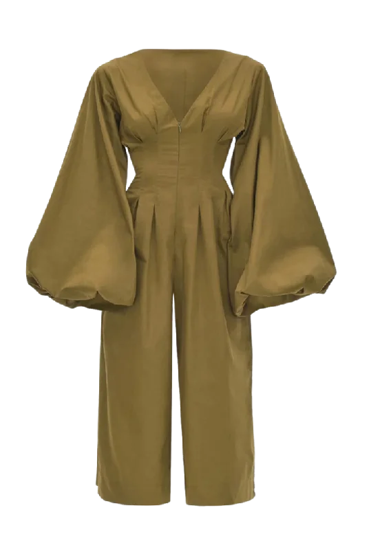 Fashion Sale Nia Culotte Olive Jumpsuit