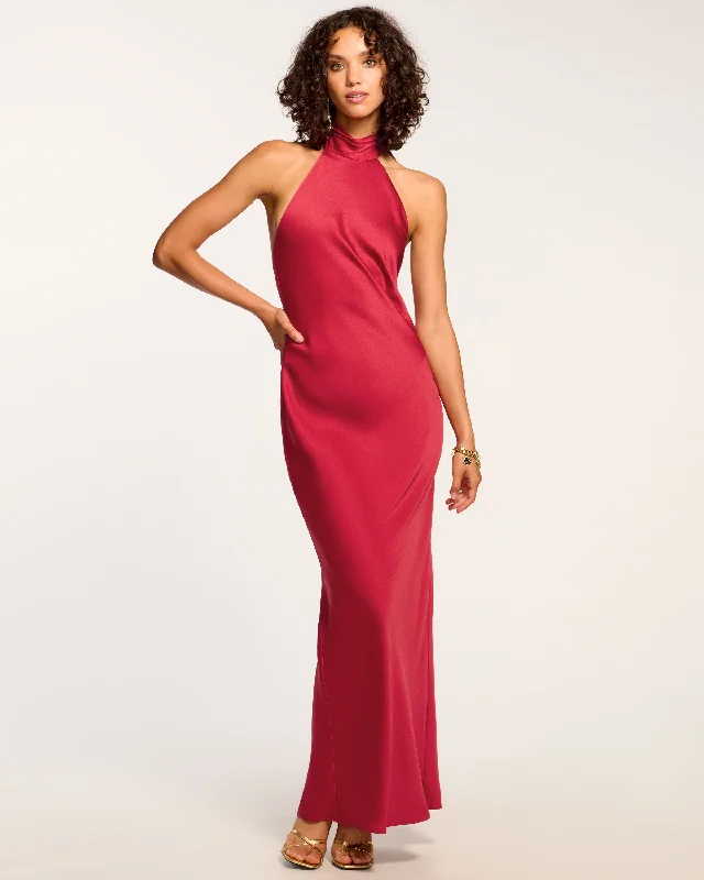 Chic & Cozy Apparel Tatiana High Neck Gown