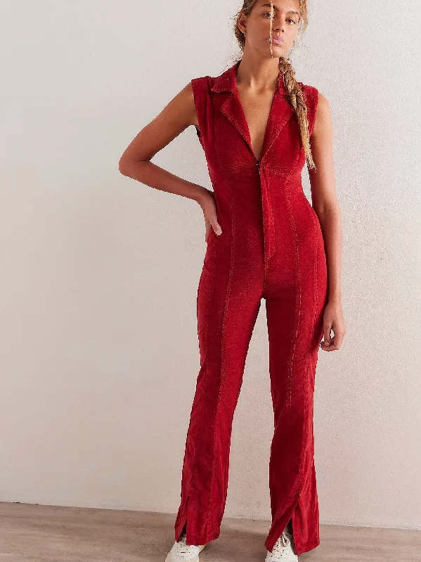 Evening Looks Free People Crvy Ring the Alarm One Piece Jumpsuit