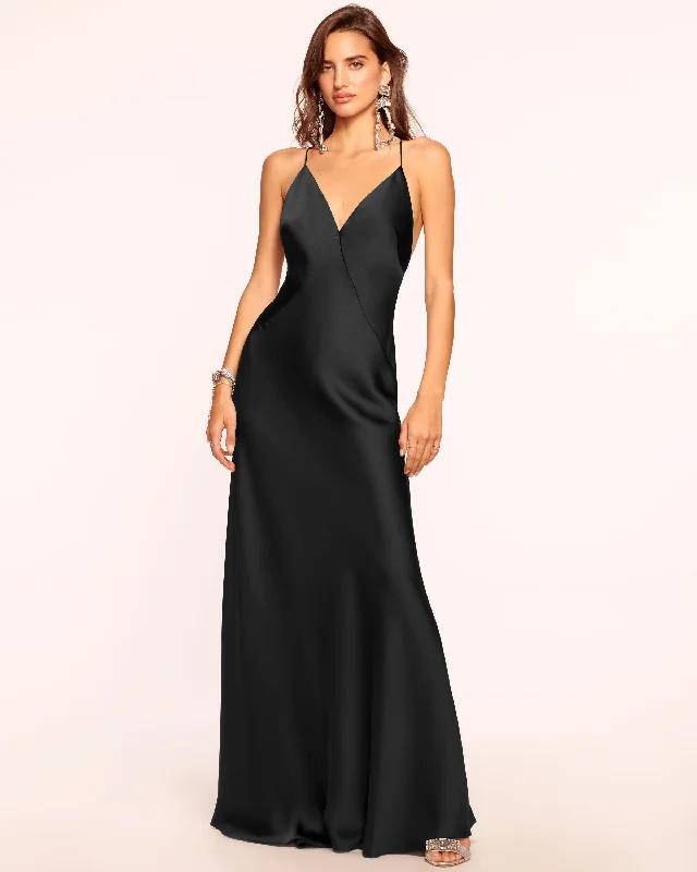 Elegant Clothing Caspe V-Neck Gown