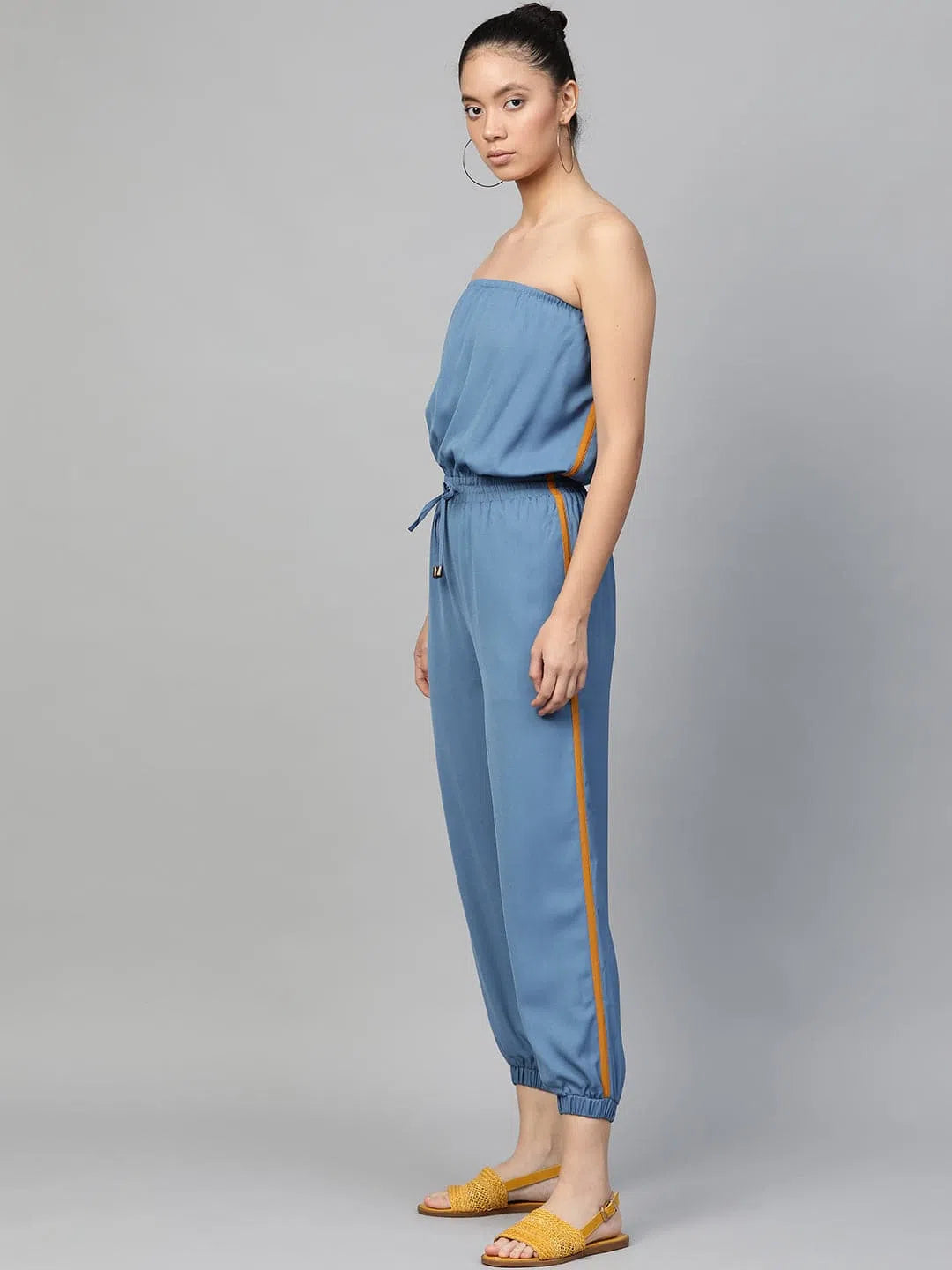 Seasonal Trends Women Solid Standard Teal Jumpsuits & Sets