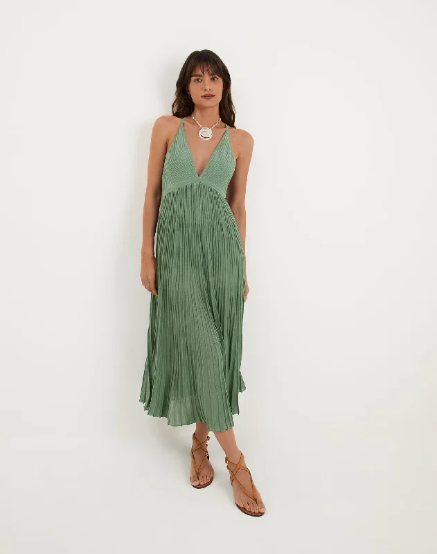 Stylish Savings Knit Katia Long Dress - Seaglass