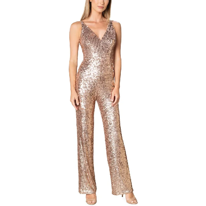 Special Offers Dress The Population Womens   V Neck Sequined Jumpsuit