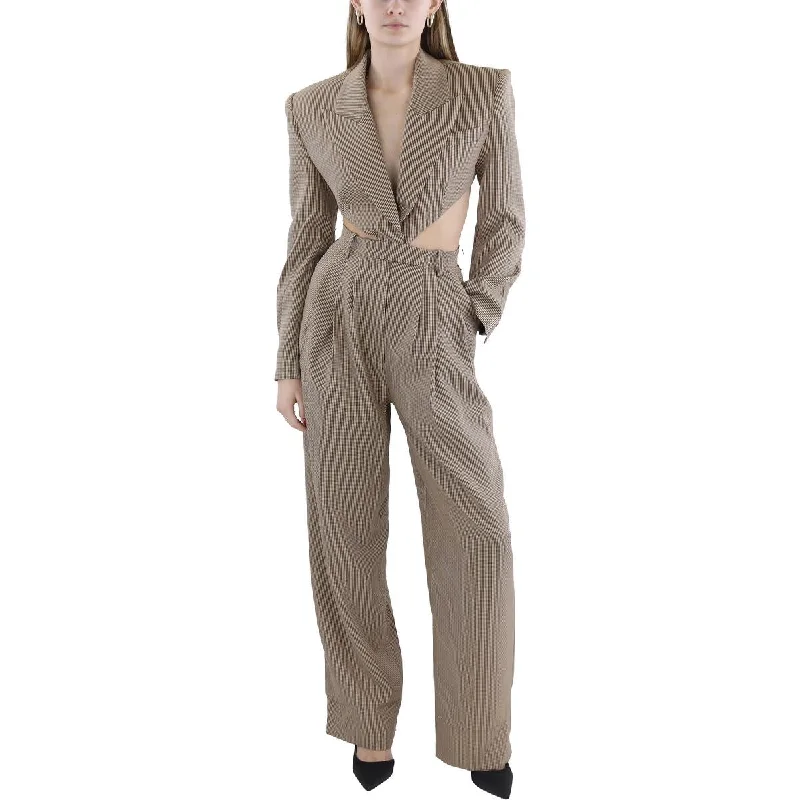 Fashion Sale Ronny Kobo Womens Amschel Houndstooth Open Back Jumpsuit