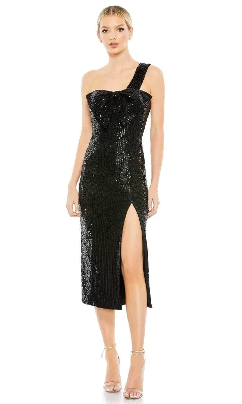 Women's Clothes Online Shopping Ieena Duggal 11286 - Tea Length Sequin Cocktail Dress