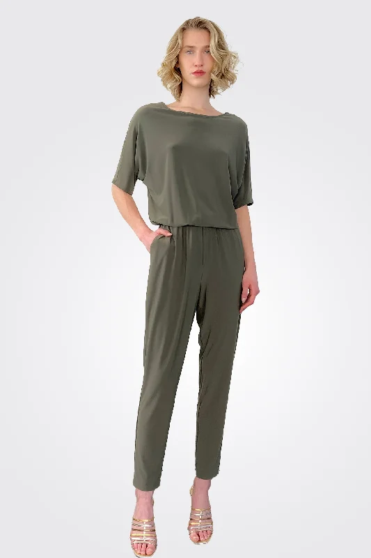 Pastel Styles Jumpsuit - Olive