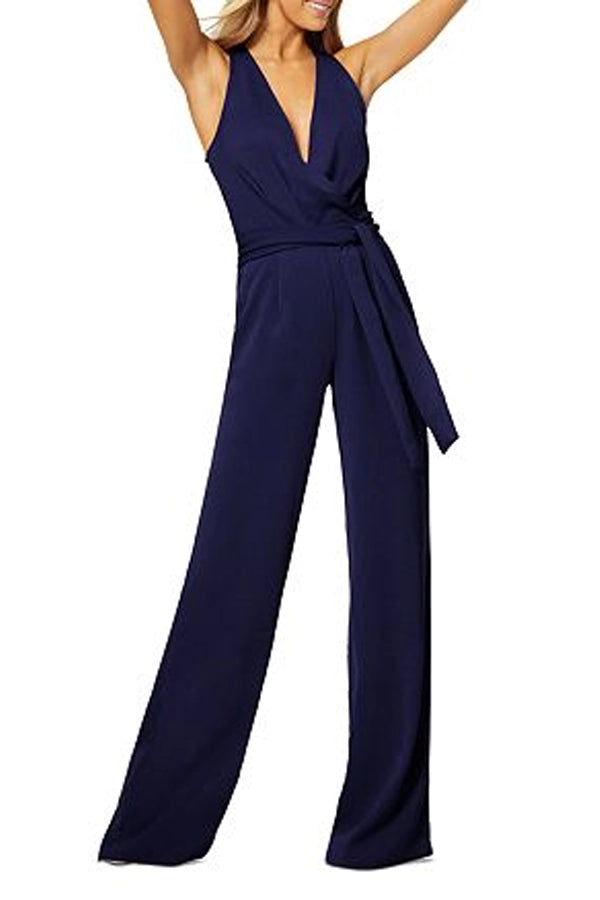 Luxe Women's Fashion Taylor Jumpsuit - Spring Navy