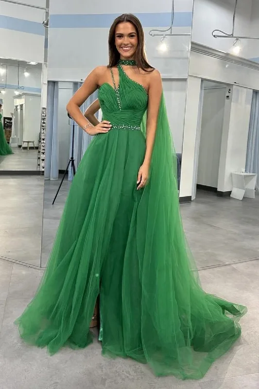 Stylish Looks Aranyani Green Ball Gown