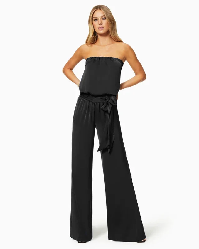 Rocker Chic Fashion Bree Jumpsuit - Black