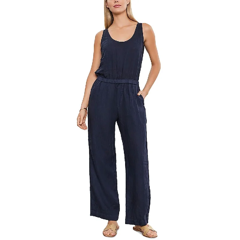 Versatile Wardrobe Essentials VELVET BY GRAHAM & SPENCER Womens Linen Tank Jumpsuit