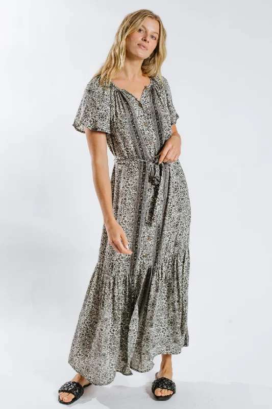 Fashion Essentials Moulika Belted Maxi Dress