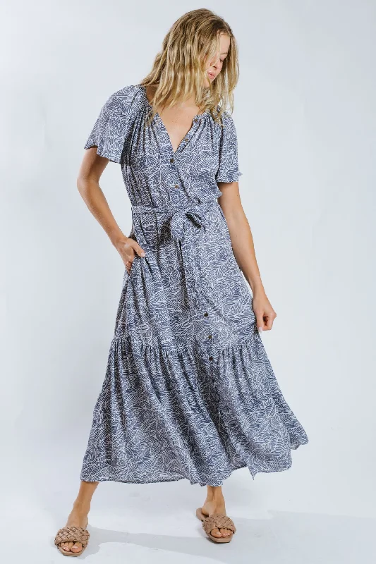 Online Boutiques Affordable Balaa Belted Maxi Dress