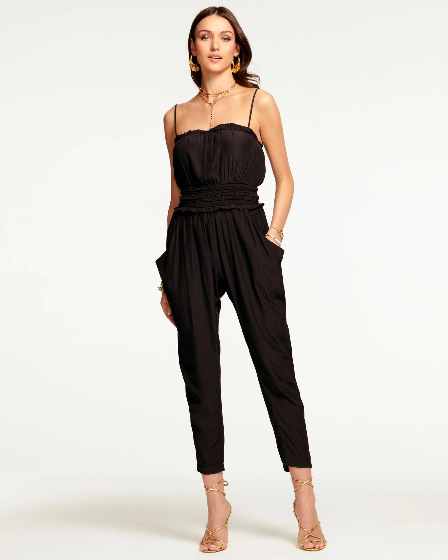 Casual Chic Clothing Starr Spaghetti Strap Jumpsuit - Black