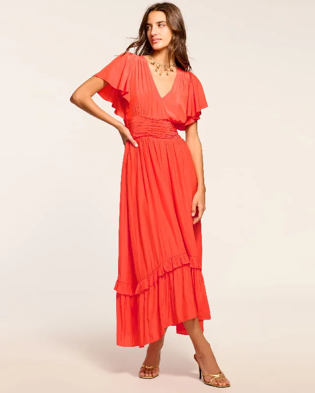 Chic Styles Joanie Short Sleeve Maxi Dress