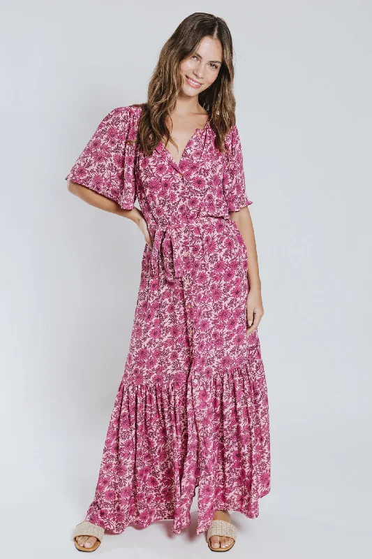 Day To Night Styles Sonia Belted Maxi Dress