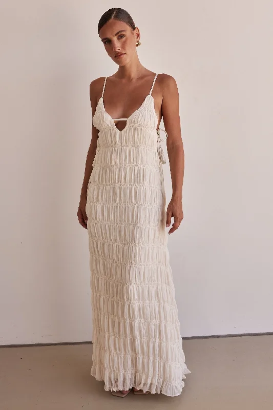 Limited Time Deal Mika Maxi Dress (Cream)