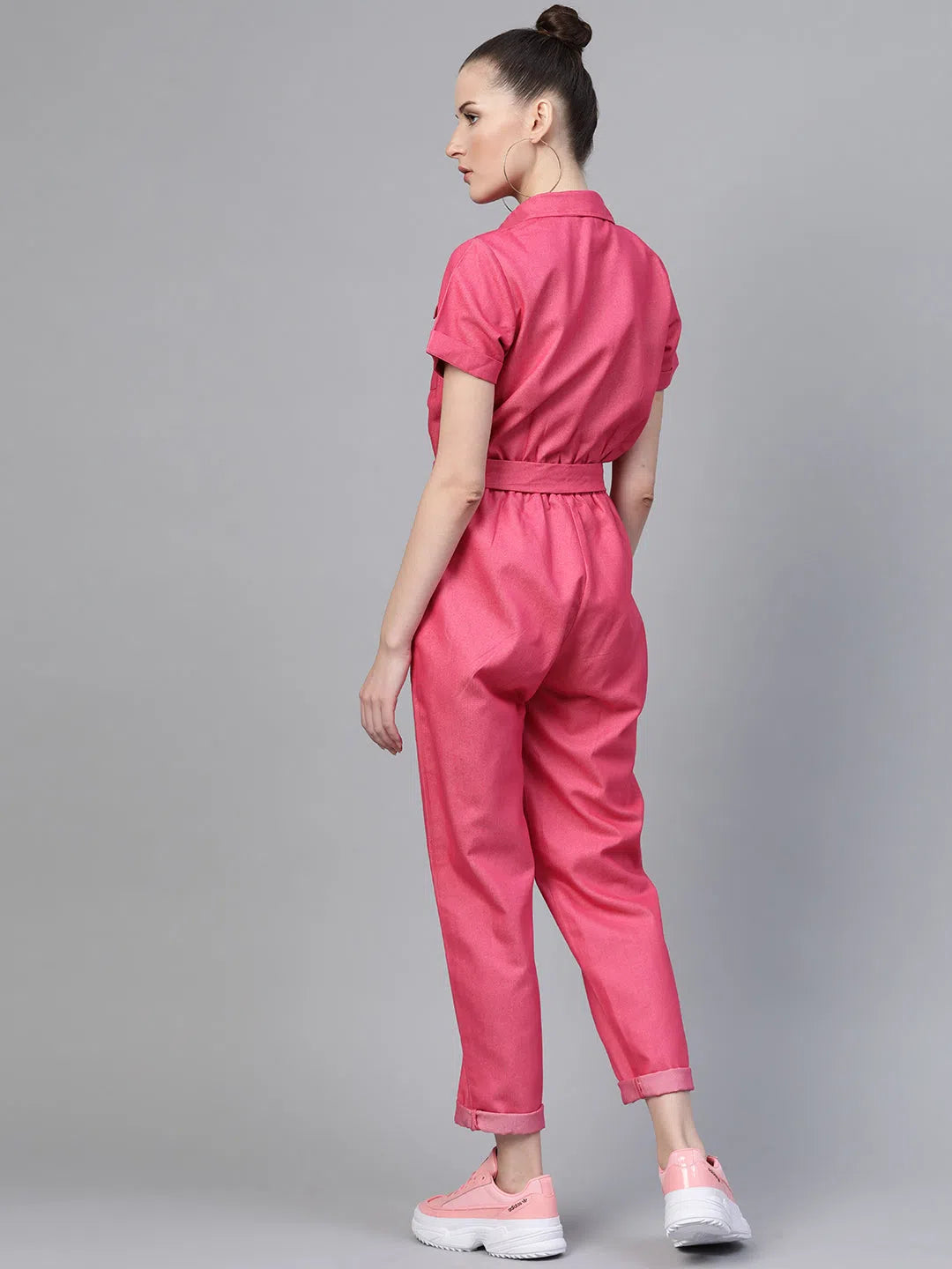 Luxury Fashion Women Solid Standard Fuschia Jumpsuits & Sets