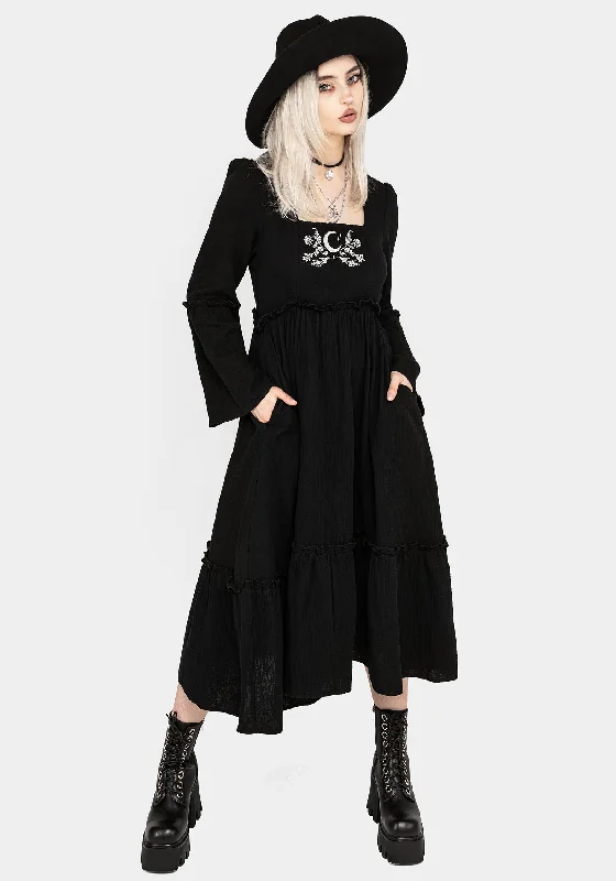 New Arrival Discount Aradia Embroidered Midi Dress