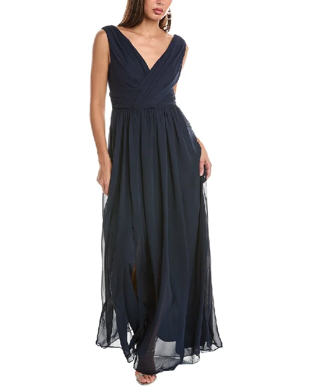 Everyday Fashion Dessy Collection Draped Chiffon Maxi Dress