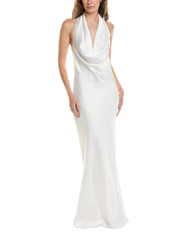 Trend Setting Wardrobe Norma Kamali Halter Drape Bias Gown