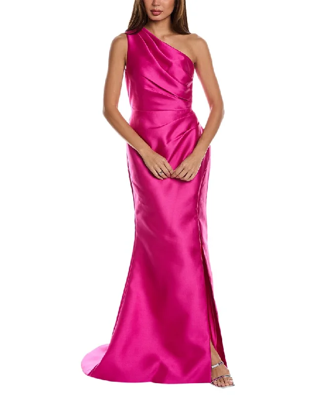 Day To Night Styles Rene Ruiz One-Shoulder Gown