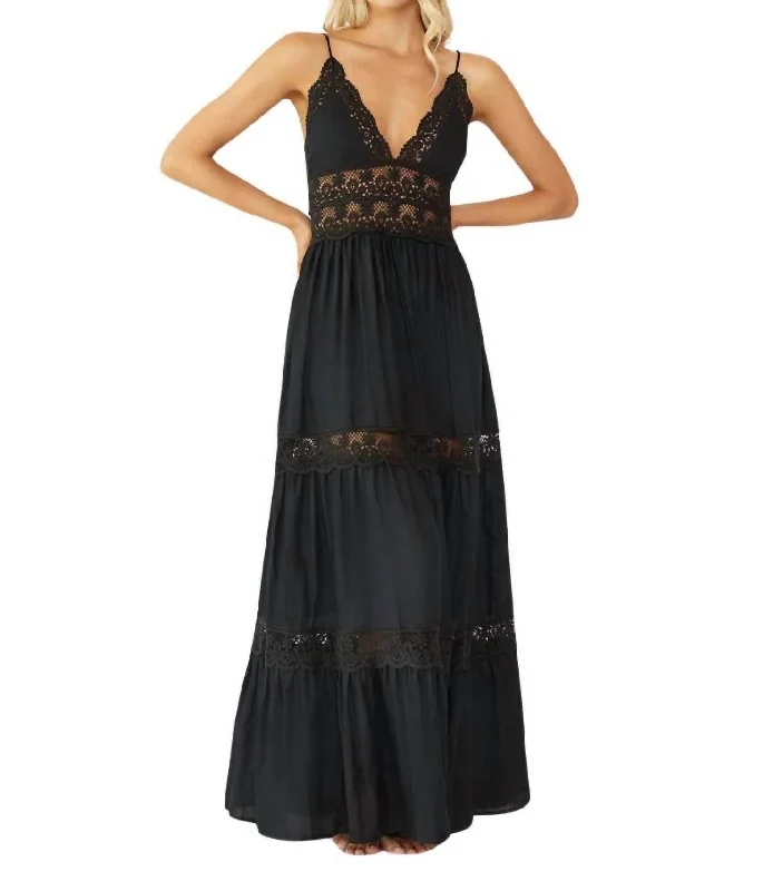 Easygoing Women's Style Shea Long Maxi Dress In Midnight