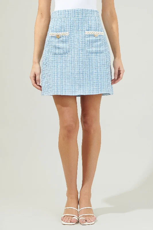 Trendy Boutiques Online Fairy Floss Tweed Mini Skirt