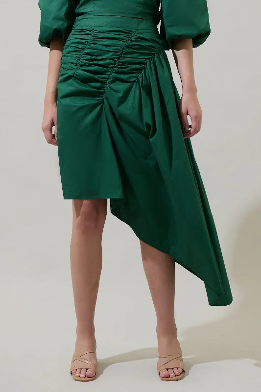 Style Redefined Jadey Belen Ruched Midi Skirt