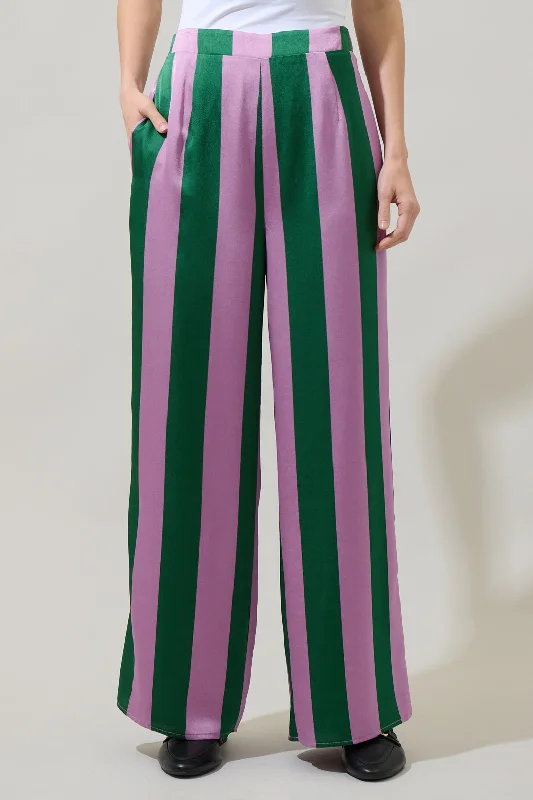 Wardrobe Upgrade Rag Striped Wide Leg Pants