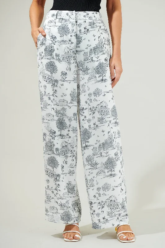 Redefining Women's Fashion Renzo Toile Mulvane Wide Leg Pants