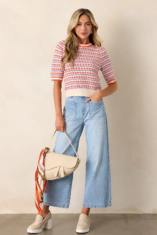 Enjoy Discount Seraphic Melody Light Wash Wide Leg Jeans