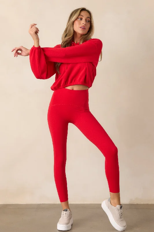 New Season Fashion Preview SPANX® Booty Boost Active 7/8 Red Leggings